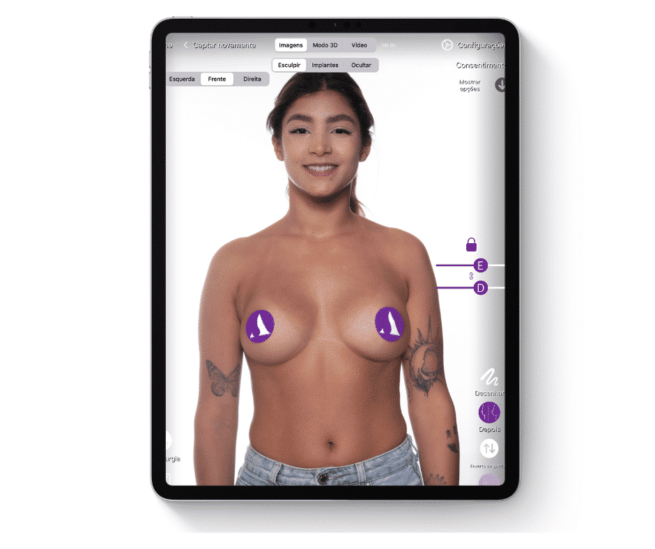 Breast size simulator