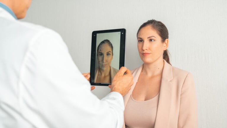 Arbrea per la consultazione del viso