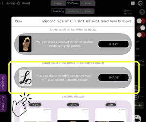 Compartilhe o caso diretamente com o Lindapp a partir do Arbrea Suite