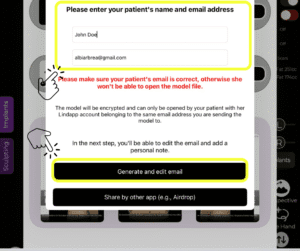 Preencha as informações e clique em gerar e-mail do Arbrea Suite