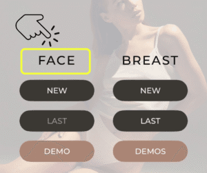 Escolha o procedimento facial no Lindapp