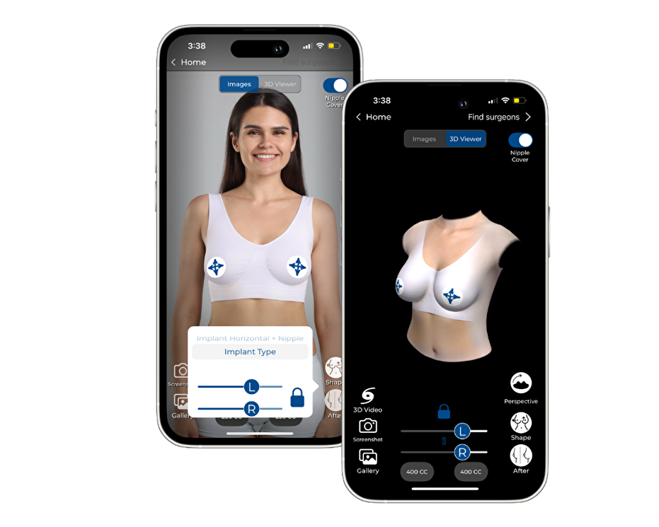 mentor breast implant simulator app