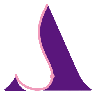 Arbrea logo — the A drawn as a breast in profile